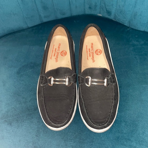 Marc Joseph Black Suede Leather Loafers - Picture 1 of 7